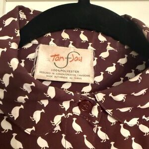 Vintage partridge blouse